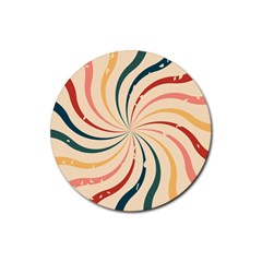 Swirl Star Pattern Texture Old Rubber Coaster (round) by Ravend