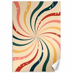 Swirl Star Pattern Texture Old Canvas 12  X 18  by Ravend