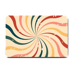 Swirl Star Pattern Texture Old Small Doormat  by Ravend