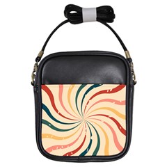 Swirl Star Pattern Texture Old Girls Sling Bag by Ravend