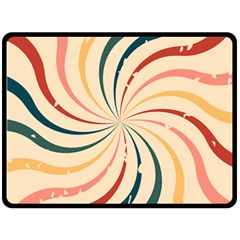 Swirl Star Pattern Texture Old Double Sided Fleece Blanket (large)  by Ravend