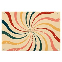 Swirl Star Pattern Texture Old Banner And Sign 6  X 4  by Ravend