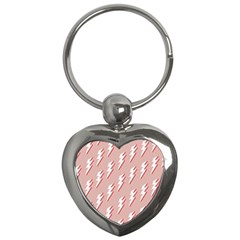 Thunder Flash Abstract Texture Art Key Chain (heart) by Ravend