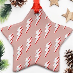 Thunder Flash Abstract Texture Art Star Ornament (Two Sides)