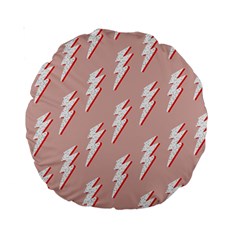 Thunder Flash Abstract Texture Art Standard 15  Premium Round Cushions