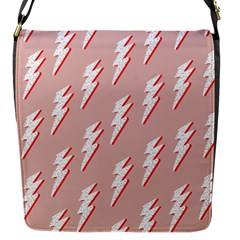 Thunder Flash Abstract Texture Art Flap Closure Messenger Bag (S)