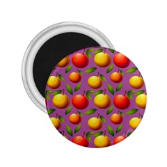 Illustration Fruit Pattern Seamless 2 25  Magnets by Ravend