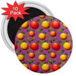 Illustration Fruit Pattern Seamless 3  Magnets (10 pack)  Front