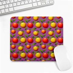 Illustration Fruit Pattern Seamless Large Mousepads by Ravend