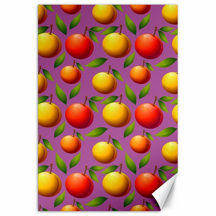 Illustration Fruit Pattern Seamless Canvas 20  x 30 