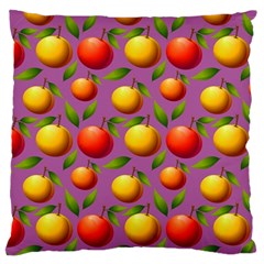 Illustration Fruit Pattern Seamless Large Cushion Case (two Sides) by Ravend