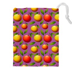 Illustration Fruit Pattern Seamless Drawstring Pouch (4xl) by Ravend