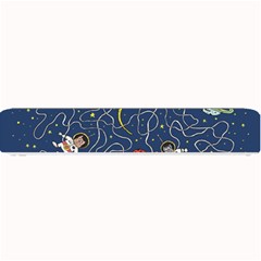 Illustration Cat Space Astronaut Rocket Maze Small Bar Mats by Ravend