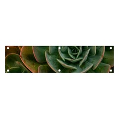 Green Orchid Plant Pattern Banner And Sign 4  X 1 