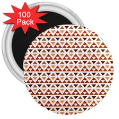 Geometric Tribal Pattern Design 3  Magnets (100 Pack)