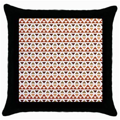 Geometric Tribal Pattern Design Throw Pillow Case (black) by Ravend