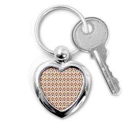 Geometric Tribal Pattern Design Key Chain (heart) by Ravend