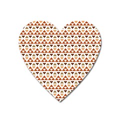 Geometric Tribal Pattern Design Heart Magnet by Ravend