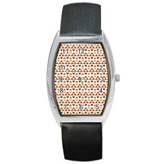 Geometric Tribal Pattern Design Barrel Style Metal Watch by Ravend