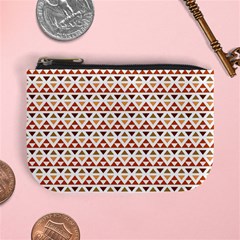 Geometric Tribal Pattern Design Mini Coin Purse by Ravend