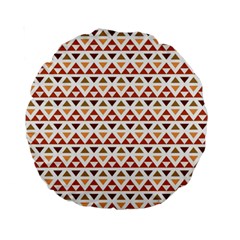 Geometric Tribal Pattern Design Standard 15  Premium Round Cushions by Ravend