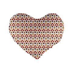 Geometric Tribal Pattern Design Standard 16  Premium Heart Shape Cushions by Ravend