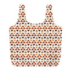 Geometric Tribal Pattern Design Full Print Recycle Bag (l) by Ravend