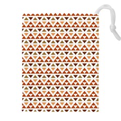 Geometric Tribal Pattern Design Drawstring Pouch (4xl) by Ravend