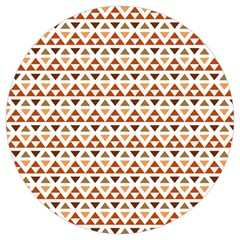 Geometric Tribal Pattern Design Round Trivet by Ravend