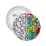 Illustration Brain Mind Psychology Idea Drawing 2.25  Buttons Front