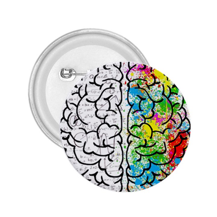 Illustration Brain Mind Psychology Idea Drawing 2.25  Buttons