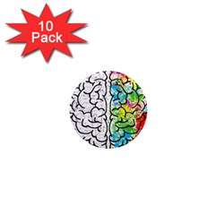 Illustration Brain Mind Psychology Idea Drawing 1  Mini Magnet (10 pack) 