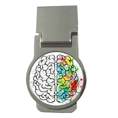 Illustration Brain Mind Psychology Idea Drawing Money Clips (Round) 