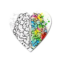 Illustration Brain Mind Psychology Idea Drawing Heart Magnet