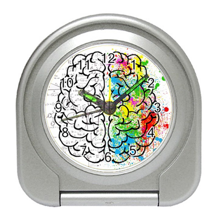 Illustration Brain Mind Psychology Idea Drawing Travel Alarm Clock