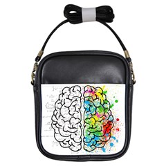 Illustration Brain Mind Psychology Idea Drawing Girls Sling Bag