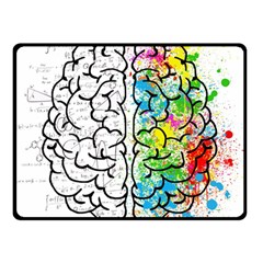 Illustration Brain Mind Psychology Idea Drawing Fleece Blanket (Small)