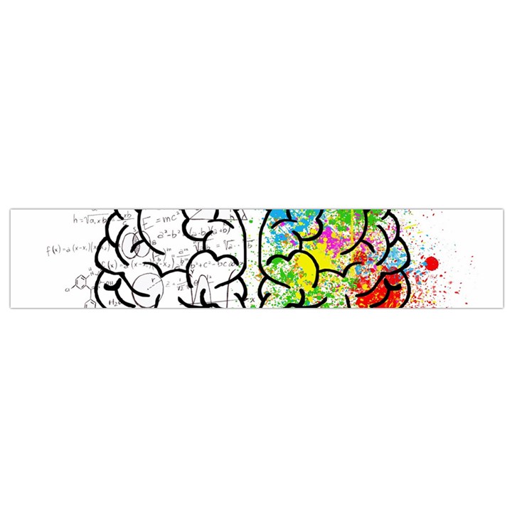 Illustration Brain Mind Psychology Idea Drawing Small Flano Scarf