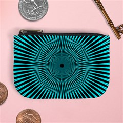 Illusion Geometric Background Mini Coin Purse by Ravend