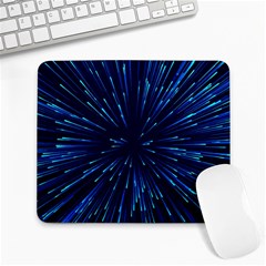 Particle Art Background Blue Large Mousepads