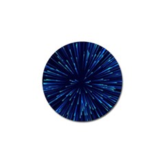 Particle Art Background Blue Golf Ball Marker by Ravend