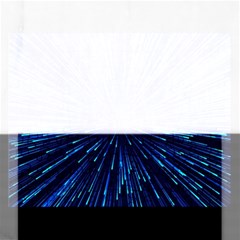 Particle Art Background Blue Rectangular Jigsaw Puzzl