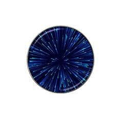 Particle Art Background Blue Hat Clip Ball Marker by Ravend