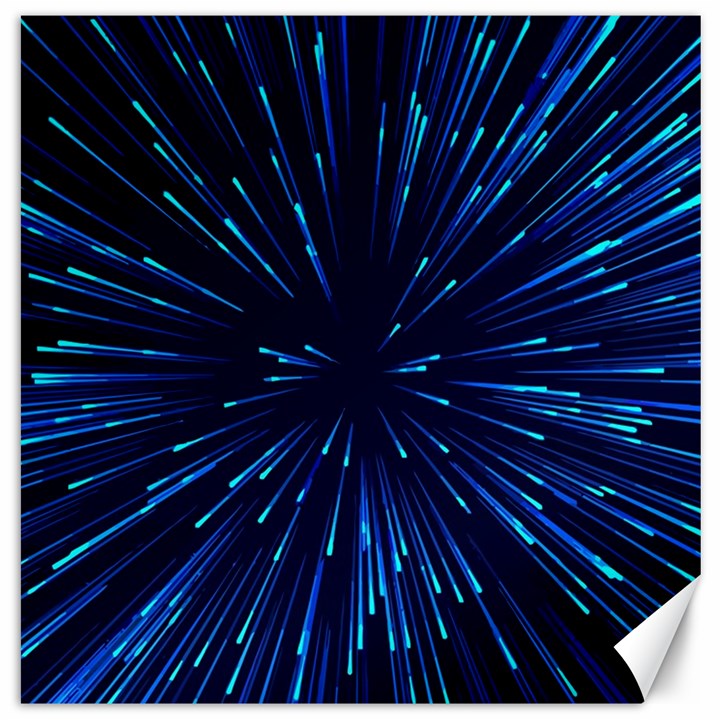 Particle Art Background Blue Canvas 20  x 20 