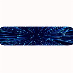 Particle Art Background Blue Large Bar Mats by Ravend