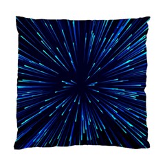 Particle Art Background Blue Standard Cushion Case (one Side) by Ravend