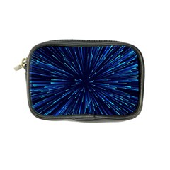 Particle Art Background Blue Coin Purse