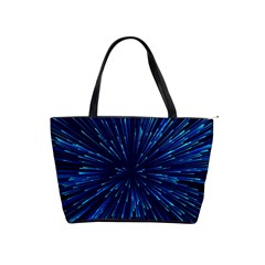 Particle Art Background Blue Classic Shoulder Handbag