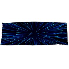 Particle Art Background Blue Body Pillow Case (dakimakura) by Ravend