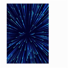 Particle Art Background Blue Large Garden Flag (two Sides) by Ravend